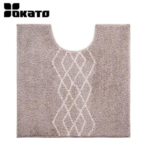 オカトー ファミーユルタン トイレマット スクエア ベージュ トイレ マット トイレタリー 北欧 オ...