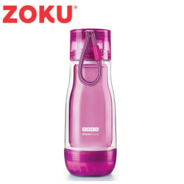 ZOKU コアボトル 355ml パープル 39466 紫　水筒　ガラス　グラス　アウトドア　ドリン...