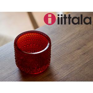 iittala/イッタラ Kastehelmi カステヘルミ キャンドルホルダー 64mm（5978）＜レッド＞｜kitchen