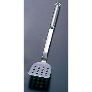 レーセル 18-10 長柄穴明パンケーキターナー(パイプ柄)＜10228＞
