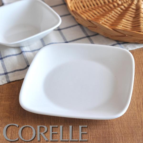 コレール/Corelle ピュアホワイト スクエア プレート 小 【CORELLE/Pure Whi...