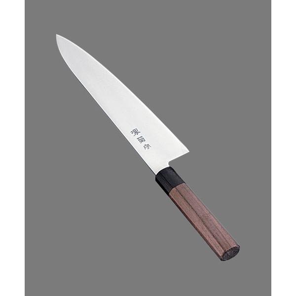 堺菊守 和式 牛刀(両刃)紫檀柄 24cm 包丁牛刀包丁