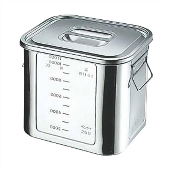 BK 18-8角型目盛付キッチンポット20型