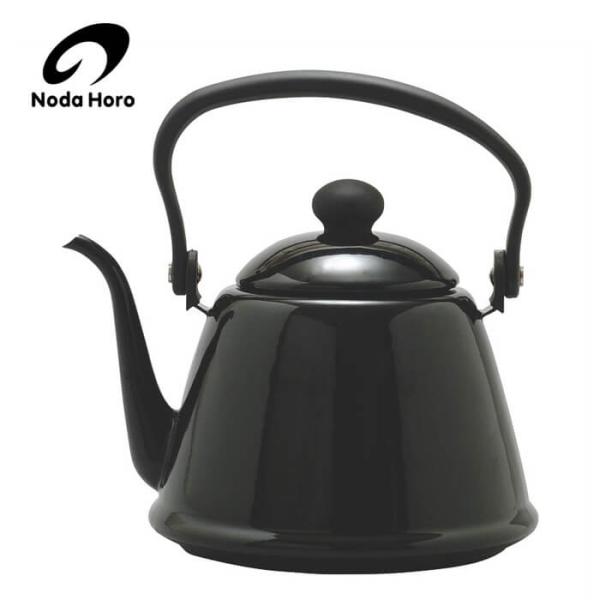 野田琺瑯 野田ホーロー ドリップケトルII DK-200 BK 2L ブラック のだホーロー 日本製...