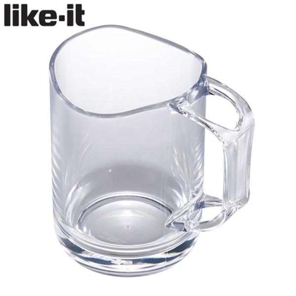 ライクイット 水が切れる スタンドマグ クリア 【 Like-it マグカップ コップ 歯磨き用 う...