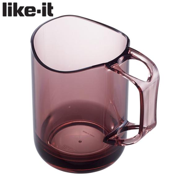 ライクイット 水が切れる スタンドマグ ライラック 【 Like-it マグカップ コップ 歯磨き用...