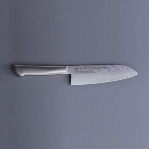 関藤平 69層ダマスカス三徳包丁165mm 30067 フルメタル : アドキッチン