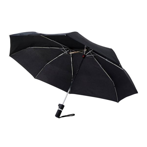折りたたみ傘 晴雨兼用 軸をずらした傘 シェアリー ブラック 折り畳み UV対策 レイングッズ 傘 ...