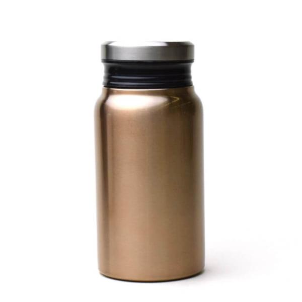 父の日 前畑 リュクス サーモボトル （ブラウン） 400ml 真空断熱 二重構造 51620 水筒