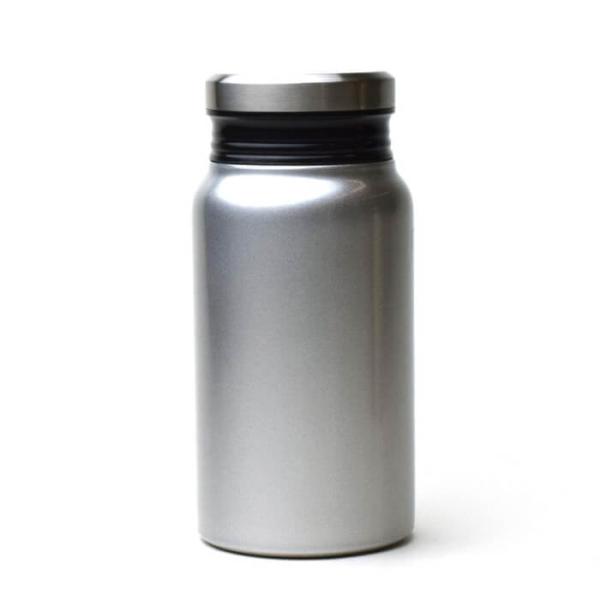 父の日 前畑 リュクス サーモボトル（シルバー） 400ml 真空断熱 二重構造 51621 水筒