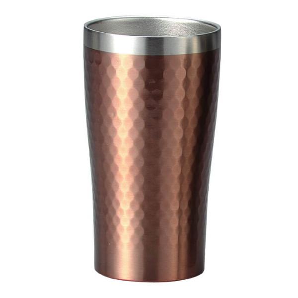 父の日 前畑 リュクス メタルサーモタンブラー（Ｂ）Ｔ 真空構造 ブラウン 340ml 51717