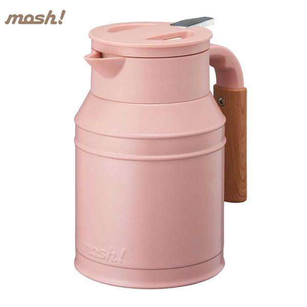ドウシシャ mosh! 卓上ポット タンク 1.0L ピーチ DMTK1.0PK モッシュ 保温 保...