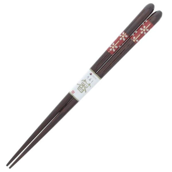 【メール便14本まで対応可能】イシダ お箸 漆花 20.5cm 14602