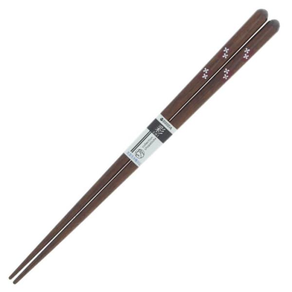 イシダ お箸 羽衣 21cm 木製 食洗機対応 AGイオン 11040 箸 すべり止め加工 大人 女...