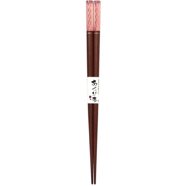 【メール便14本まで対応可能】イシダ お箸 食洗箸 アクリアクリスタル P 21cm 10710