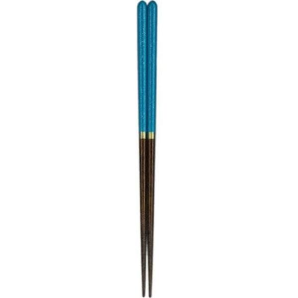 【メール便3本まで対応可能】イシダ お箸 誕生石箸3月アクアマリン 23cm 台紙 12273