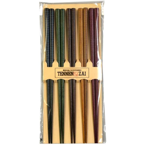 【4点までメール便対応可能】イシダ お箸 10X24客用箸 染カブキ 5P 67308