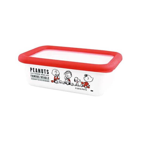 大西賢製販 PEANUTS SNOOPY(スヌーピー) ホーロー 保存容器 RED Sサイズ PD-...
