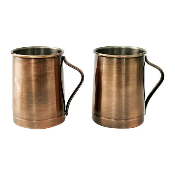 コップ 2個セット 前畑 ブリアン ペア ビアマグ ブラウン 52109 ビールグラス ビアグラス ...