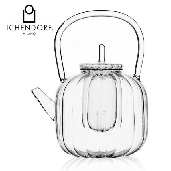 イッケンドルフ ミラノ CHANOYU ティーポット 1.4L フィルター付き ガラス ティーサーバ...