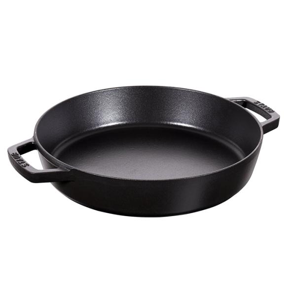 ストウブ  staub  ダブルハンドルスキレット 26cm ブラック  40511-725-0 両...