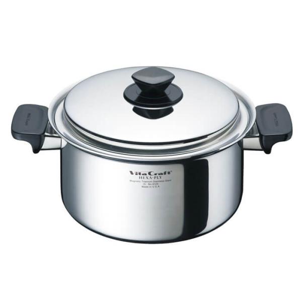 ビタクラフト ヘキサプライ両手ナベ4.0L深型　6125