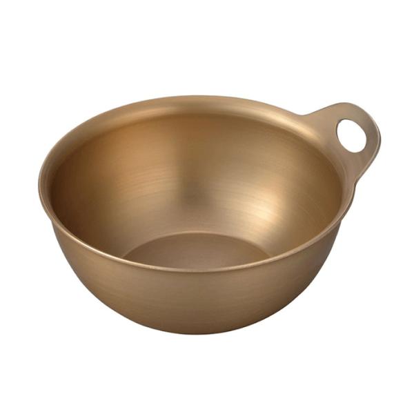 北陸アルミニウム 小伝具 アルミボウル 10cm （ ゴールド ） アルマイト加工