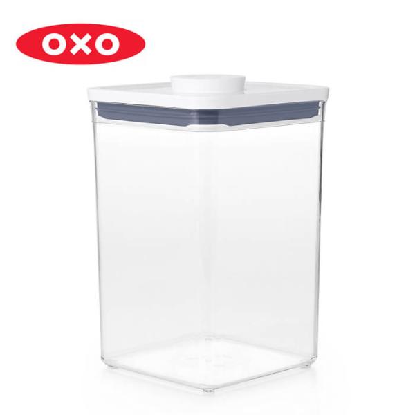 オクソー ポップコンテナ2ビックスクエア ミディアム 4.2L OXO オクソ 保存容器 ワンタッチ...