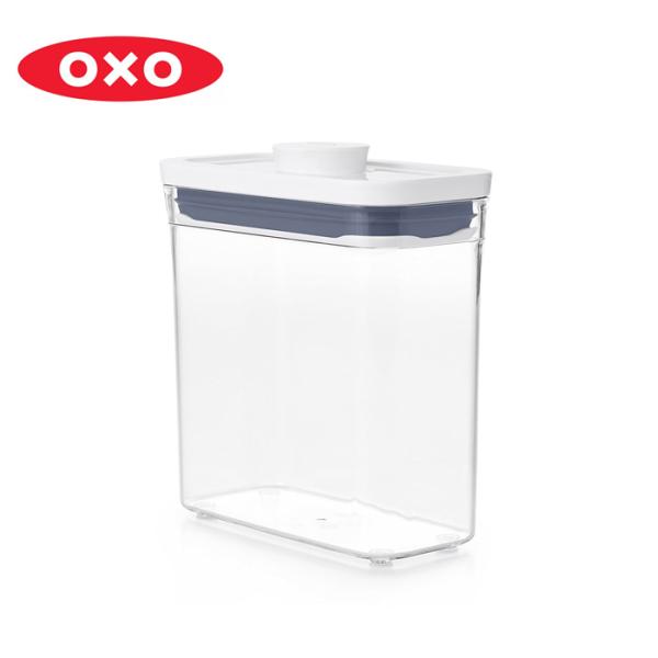オクソー ポップコンテナ2 スリムレクタングル ショート OXO オクソ 1.1L 保存容器 ワンタ...