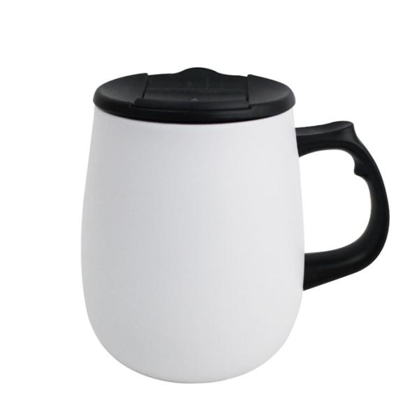 父の日 ステンレス マグカップ リュクス 珈琲 マグ ホワイト 400ml 蓋付き 保温 保冷 ステ...