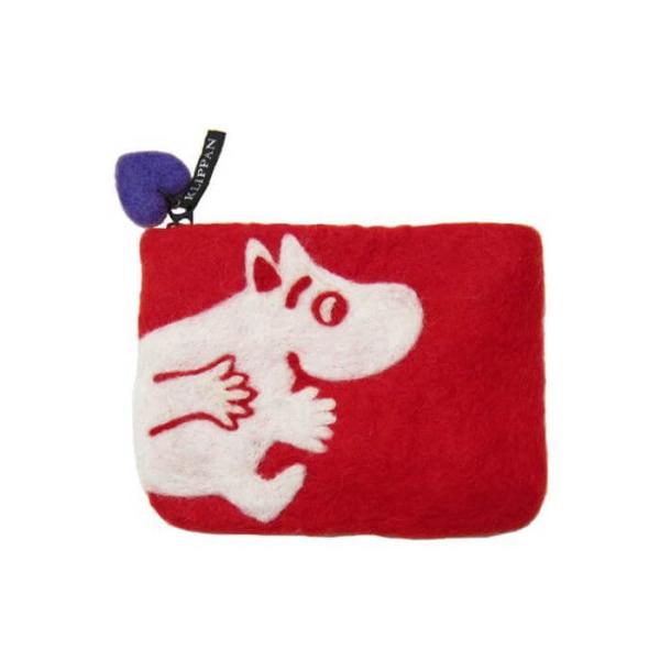 【2個までメール便送料無料】クリッパン KLIPPAN フェルト ポーチ MOOMIN Red【59...