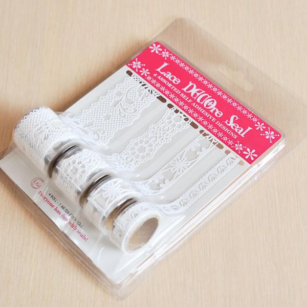 L.Fact レース デコレート シール エレガンス ( 0278DSEW ) ホワイト