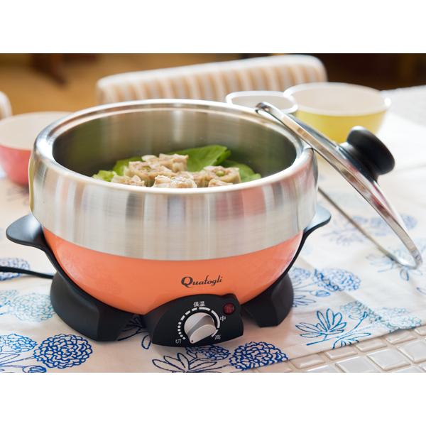 36％OFFカラー電気グリル鍋（DGN-801N COR）＜オレンジ＞