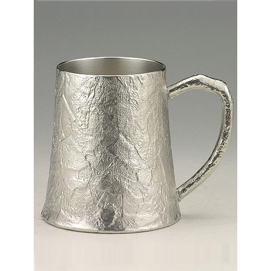 [ 送料無料 ] 大阪錫器 ジョッキ かたらい [ 桐箱入り ] 370mL