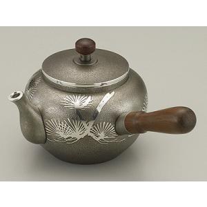 [ 送料無料 ] 大阪錫器 急須 イブシ 横手 [ 桐箱入り ]