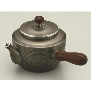 [ 送料無料 ] 大阪錫器 急須 トジメ 横手 [ 桐箱入り ]