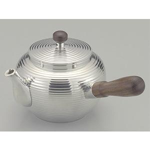 [ 送料無料 ] 大阪錫器 急須 麿 筋入 [ 桐箱入り ]