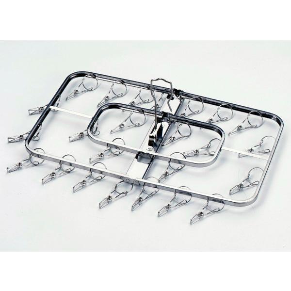 下村企販 洗濯ハンガー からみにくいステンレスハンガー 24ピンチ ハンガー