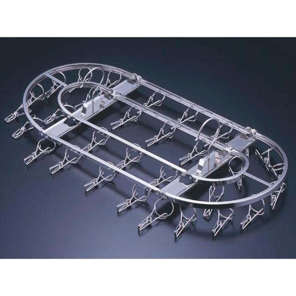 下村企販 洗濯ハンガー ダイレクトステンレスハンガー 32ピンチ 26713