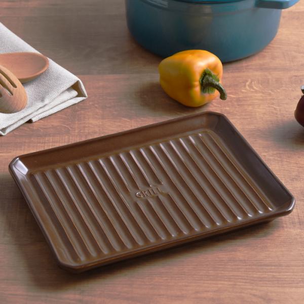 ツールズ　グリルプレート Ｌ ブラウン ( 422094 ) 【 TOOLS オーブン料理 魚焼き ...