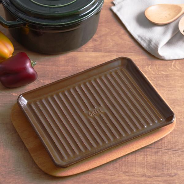 ツールズ　グリルプレート ＆ウッドボードセット ＜ Ｌ ＞ブラウン 【 TOOLS オーブン料理 魚...