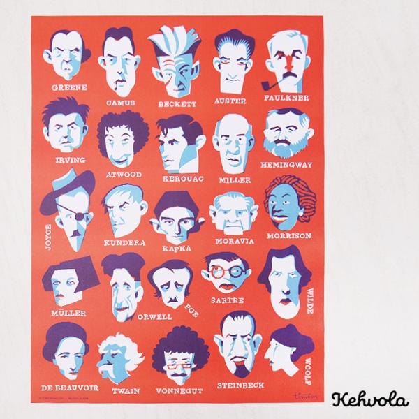 フィンランドデザイナー ティモ・マンッタリ ポスター Writers【Timo Manttari ケ...