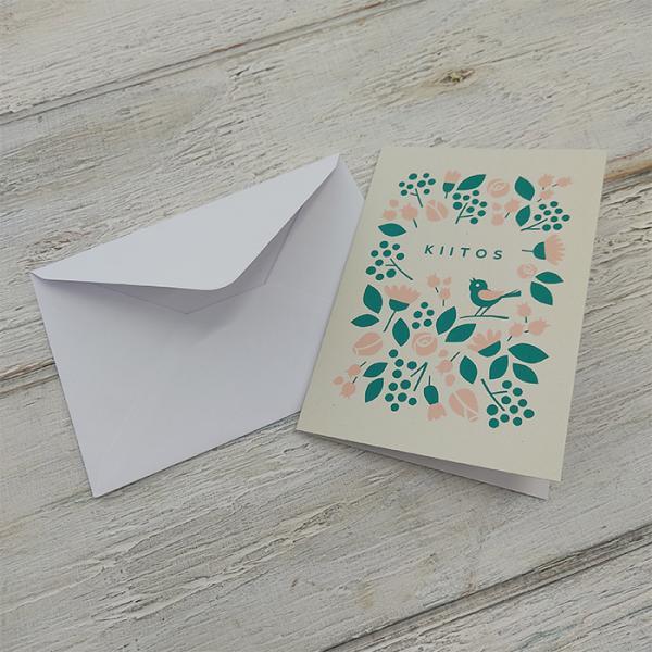 【メール便対応】北欧 フィンランド POLKA PAPER グリーティング Kiitos