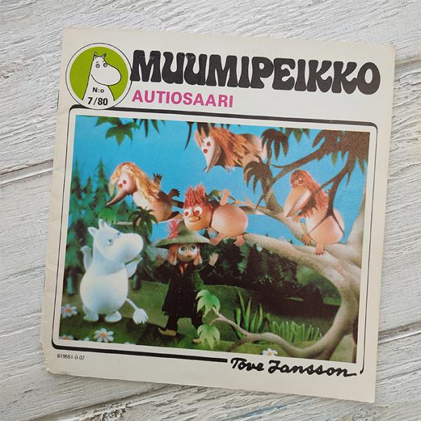 ムーミン ヴィンテージ コミックス 07/1980年 フィンランド語版 AUTIOSAARI（裏シミ...