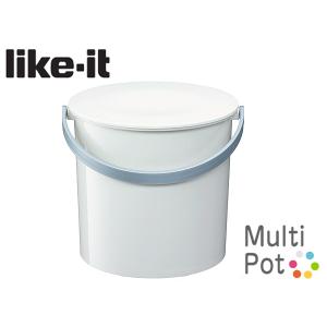 ライクイット Like-it マルチポット バケツ M Multi pot like-it  ホワイト