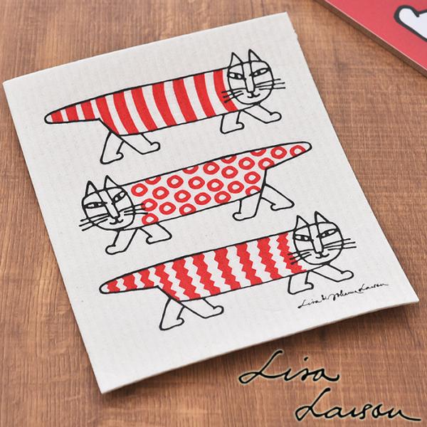 《6点までメール便可能》オプトデザイン×リサ・ラーソン スポンジワイプ マイキー