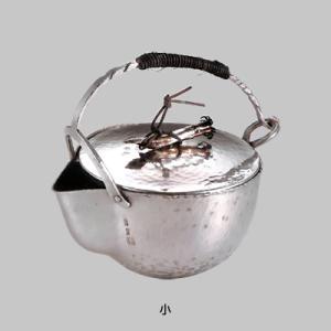 工房アイザワ 銀器 純銀片口打出ナベ (小) 弦付魚文摘 送料無料
