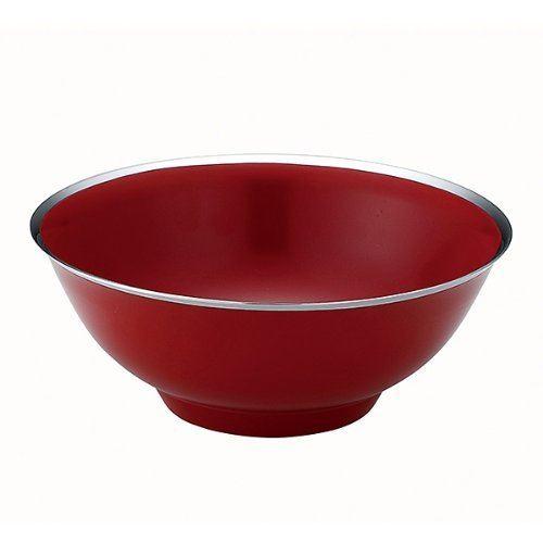 メタル丼 渕磨きタイプ 塗装仕様 赤/62-3833-80