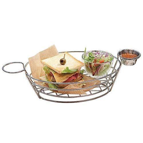 三宝産業 プチバスケット シルバー 28×20.5×H8cm プチ バスケット 小判型 031150...