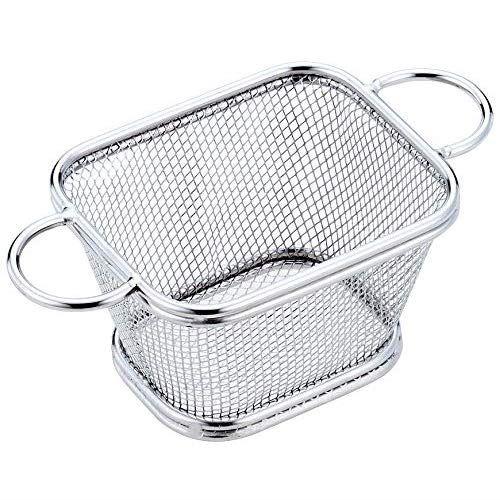 三宝産業 プチバスケット シルバー 10.5×8.5×H6.5cm プチ バスケット 長方形 両手 ...